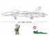 Sluban Model Bricks - Army F/A-18 Hornet vadászgép építőjáték készlet 