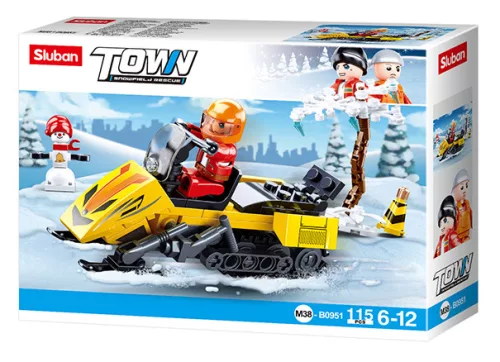 Sluban Town - Motorosszán építőjáték készlet