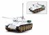 Sluban Army WWII - Budapest ostroma: fehér szovjet T34-85 harckocsi építőjáték készlet
