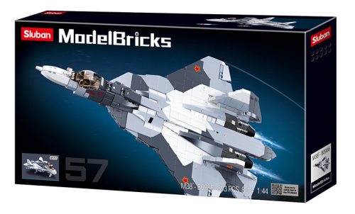 Sluban Model Bricks Army - 2 az 1-ben vadászrepülő (SU-57) építőjáték készlet