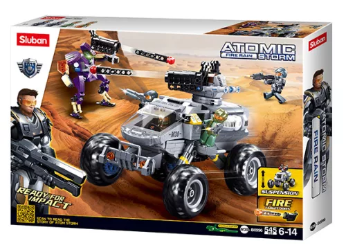 Sluban Atomic Storm - Felfegyverzett harckocsi építőjáték készlet
