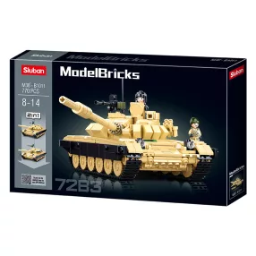  Sluban Model Bricks Army - 2 az 1-ben T-72B3 és T-72M1 harckocsi építőjáték készlet