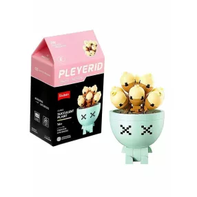   Sluban Flowers - Krémsárga kaktusz cserépben "E" építőjáték készlet