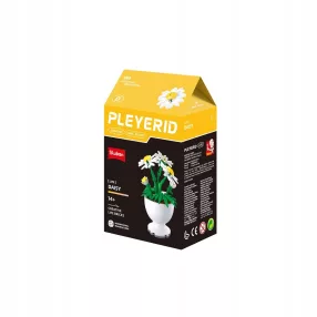   Sluban Flowers -  Cserepes százszorszép "D" építőjáték készlet