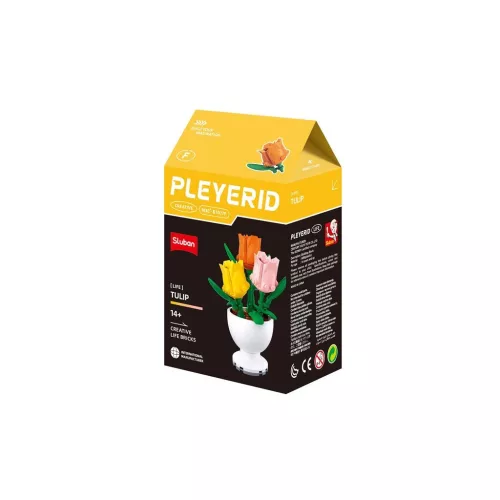 Sluban Flowers -  Cserepes tulipán "F" építőjáték készlet