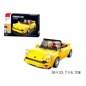 Sluban Model Bricks - Sárga sportautó