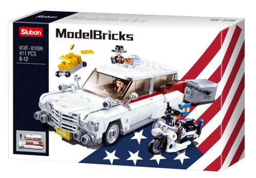 Sluban Model Bricks - Cadillac Miller-Meteor autó építőjáték készlet
