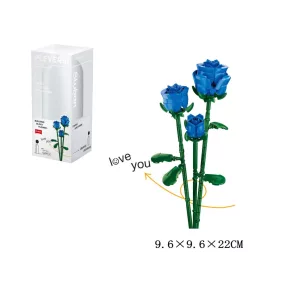 Sluban Flowers - Kék rózsa építőjáték készlet