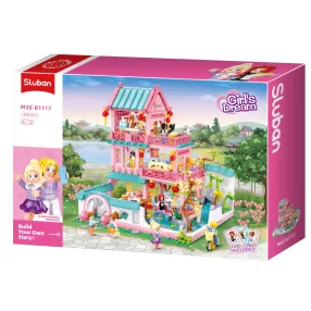   Sluban Girl's Dream - Kínai villa építőjáték készlet