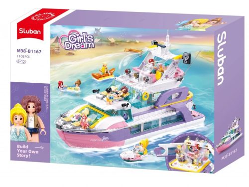 Sluban Girl's Dream - Álomjacht építőjáték készlet 