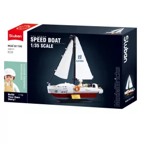   Sluban Model Bricks - The Rodeo Speed Boat - Rodeo gyorshajó építőjáték készlet 