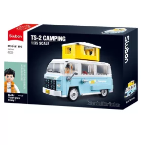   Sluban Model Bricks - TS-2 Camping kisbusz építőjáték készlet
