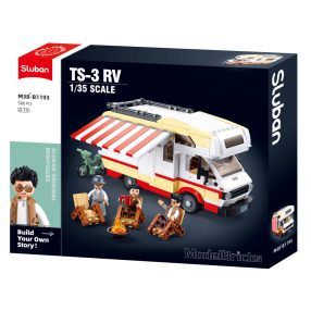   Sluban Model Bricks - TS-3 RV kemping busz építőjáték készlet