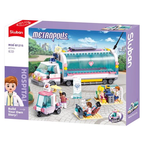Sluban Metropolis Hospital -  Mobil ápolókamion építőjáték készlet