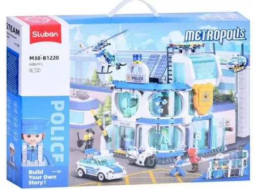 Sluban Metropolis Police - Központi rendőrörs építőjáték készlet