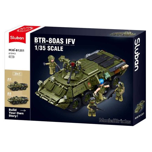 Sluban Model Bricks Army - BTR-80AS IFV  tank