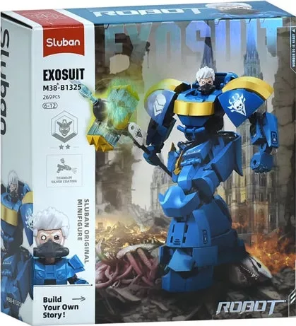Sluban Exosuit -  Kék robotharcos építőjáték készlet