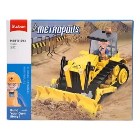   Sluban Metropolis - Sárga buldózer építőjáték készlet