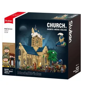   Sluban Model Bricks - Sainte-Mère-Église temploma építőjáték készlet