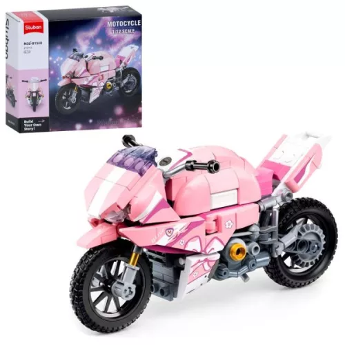 Sluban Model Bricks - Pink színű motor építőjáték készlet