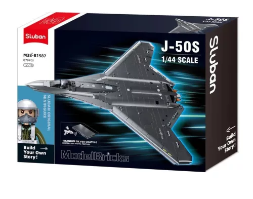 Sluban Model Bricks Army - J-50S szuperszonikus vadászbombázó repülőgép építőjáték készlet