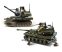 Sluban Army – Tank legénységgel, felderítő motorral építőjáték készlet