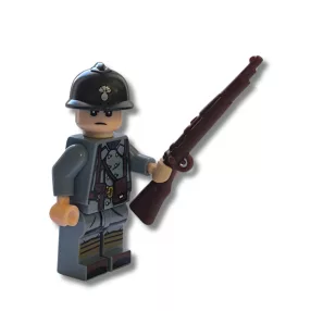   Katonai építőjáték figura - világháborús francia katona