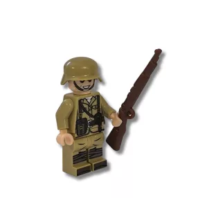   KatonaI építőjáték figura - világháborús német katona, Africa Corps