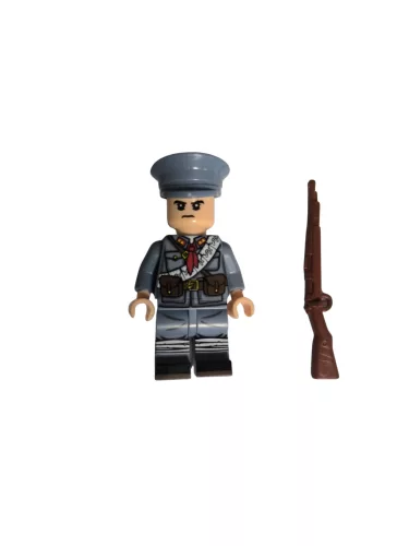 Katonai építőjáték figura - világháborús milícia katonafigura