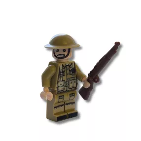   Katonai építőjáték figura - világháborús angol katona