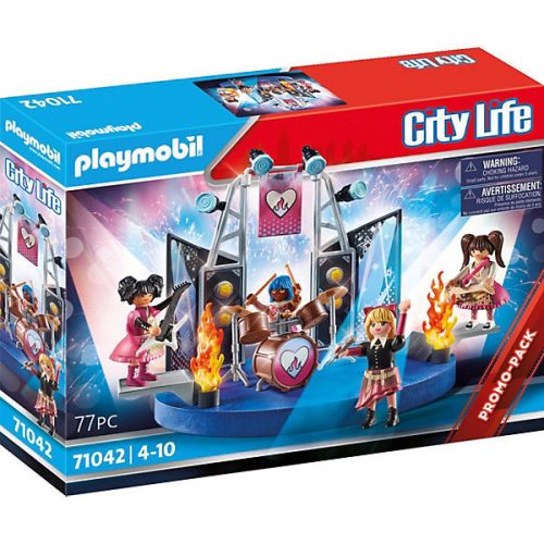 Playmobil City Life - Zenekar színpaddal játékszett