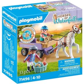   Playmobil Horses Waterfall - Lovaskocsi építőjáték készlet