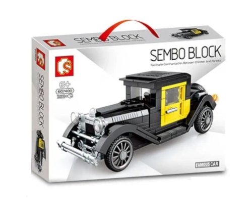Sembo Block - Oldtimer autó építőjáték készlet - fekete