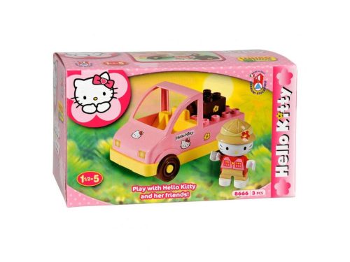 Hello Kitty mini kocsi építőkocka készlet