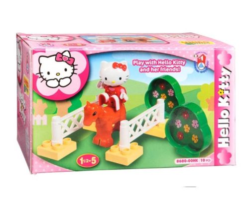 Hello Kitty díjugratás építőkocka készlet