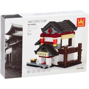 Wange Architecture - Kínai kocsma építőjáték készlet