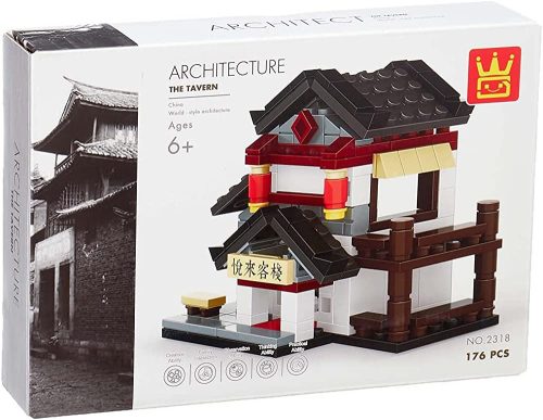 Wange Architecture - Kínai kocsma építőjáték készlet