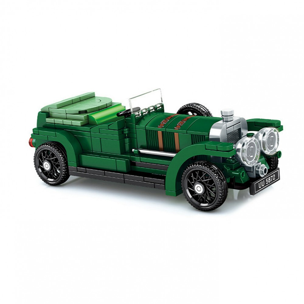 Sembo Block - Oldtimer autó építőjáték készlet - zöld