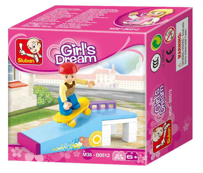 Sluban Girl&#039;s Dream - Gördeszkás építőjáték készlet